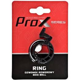 Dzwonek rowerowy aluminiowy Prox czarny S01