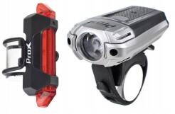 Zestaw lamp rowerowych Prox Ursa Set 300 Lumen USB