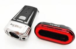 Zestaw lamp rowerowych 300 Lumen USB didy CREE