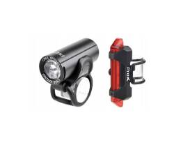 Zestaw lamp rowerowych PROX PICTOR SET 350 LUMEN+10 LUME USB