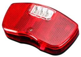 Lampa rowerowa tył przykręcana do bagażnika 