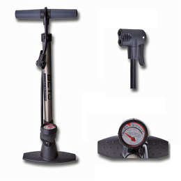 Pompka rowerowa BETO aluminiowa manometr CMP-069
