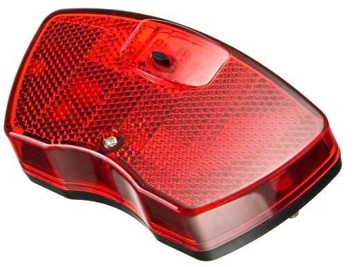 Lampa rowerowa tył przykręcana do bagażnika 
