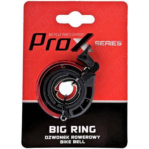 Dzwonek rowerowy aluminiowy Prox czarny Ring L01