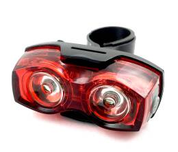 Lampa rowerowa tył 2 diody LED 50 Lumen