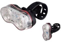 Lampa rowerowa przód 2x0,5 watt białe diody LED