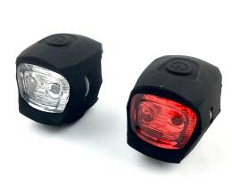 Zestaw lamp silikonowych do roweru 2 diody LED